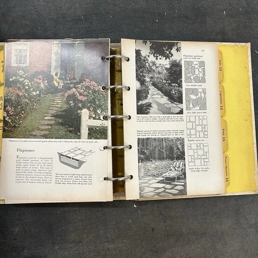 Better‎ Homes and Gardens Garden Book 1954 2nd Edition 5 Ring Binder Vintage